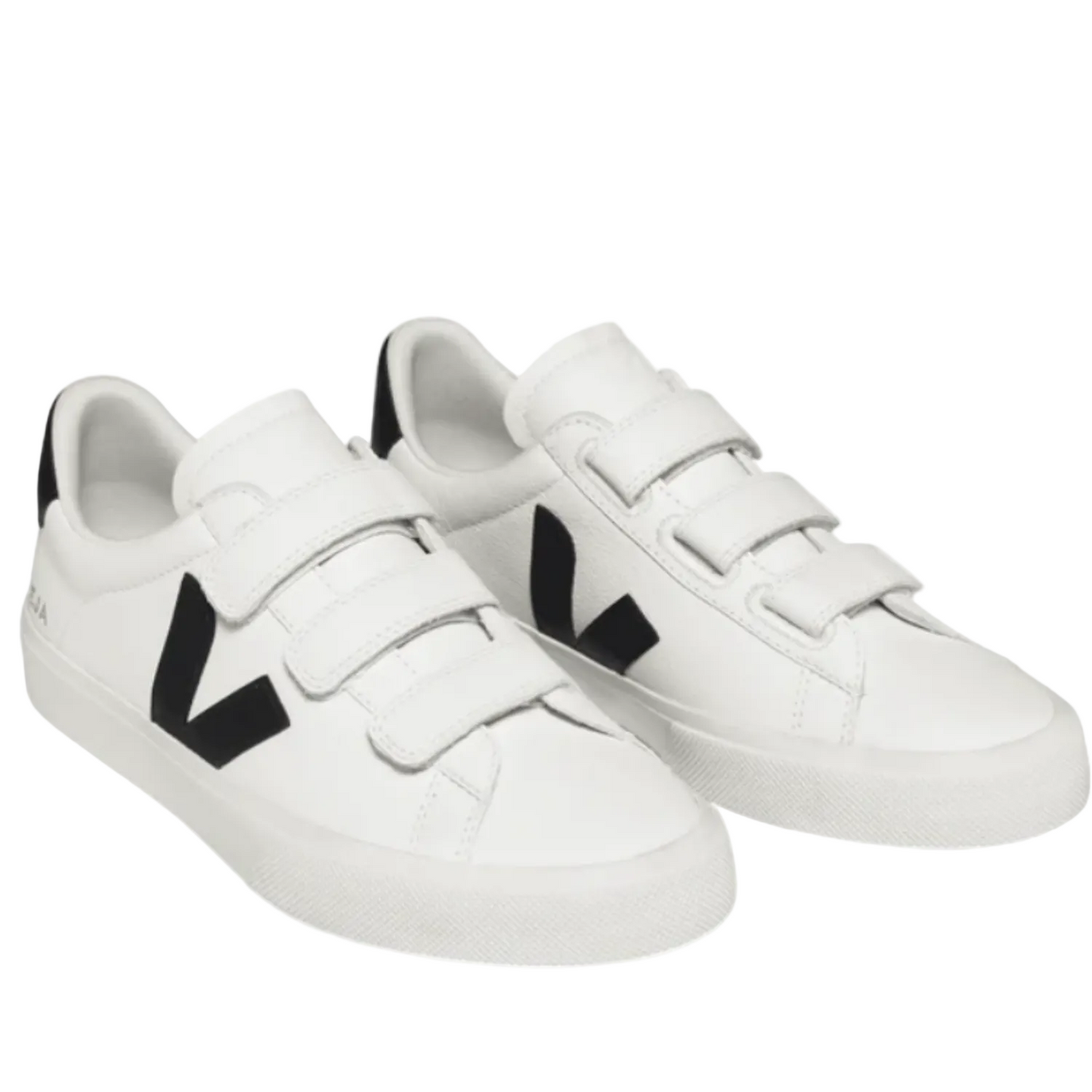 Veja Men's Recife Logo Sneaker, Extra White - Black