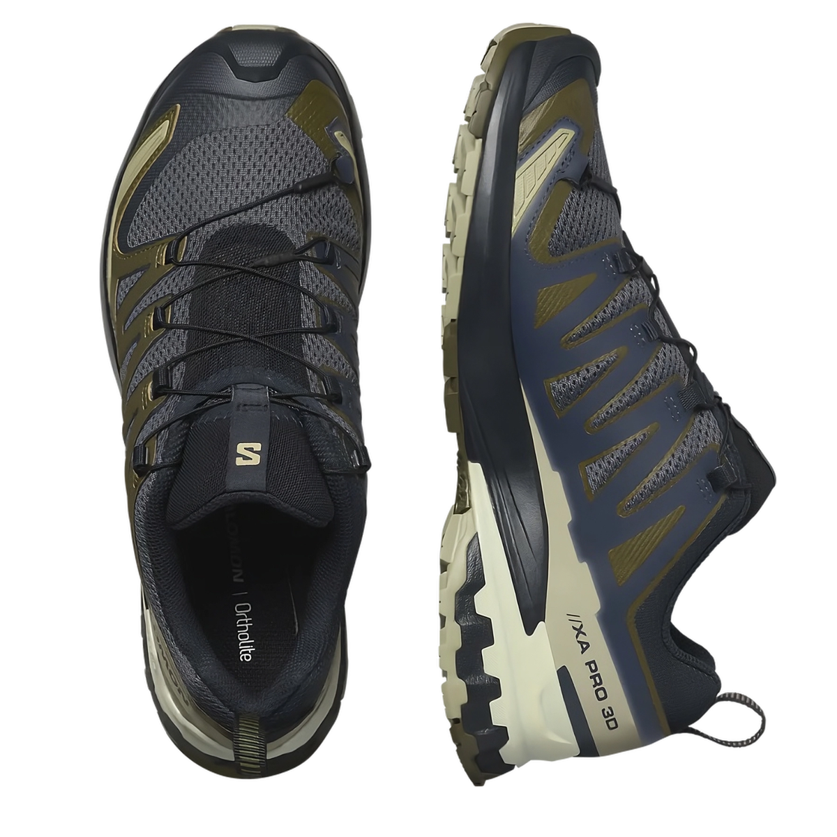 Salomon Mens Xa Pro 3D V9 Trail Shoes, India Ink
