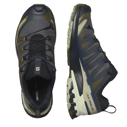 Salomon Mens Xa Pro 3D V9 Trail Shoes, India Ink