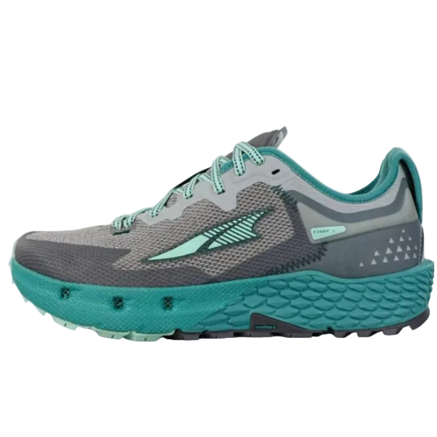 Altra Timp 4 Trail Running Shoes For Women, Gray/Teal - Ndoros