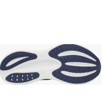 Saucony Men's Triumph 23 Sneaker, Lapis/Silver, Wide - Ndoros