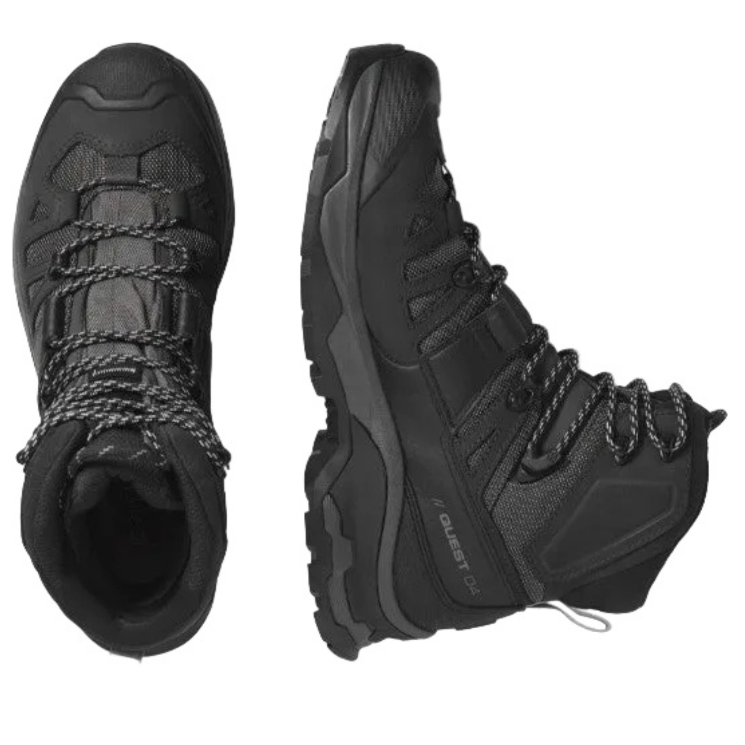 Salomon Men's QUEST 4 GORE-TEX Hiking Boots For Men, Magnet/Black/Quarry - Ndoros