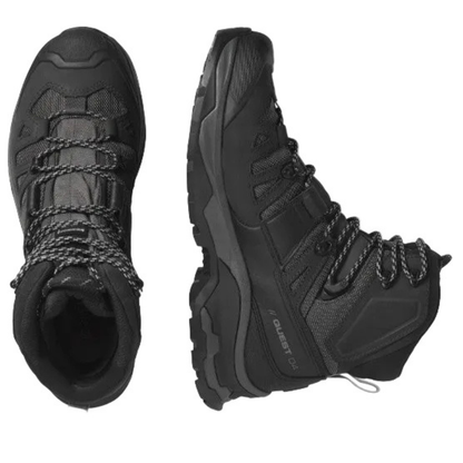 Salomon Men's QUEST 4 GORE-TEX Hiking Boots For Men, Magnet/Black/Quarry - Ndoros