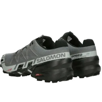 Salomon Mens Speedcross 6 Trail Running Shoes, Quiet Shade/Black/Pearl Blue