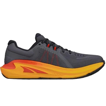 Altra Paradigm 7  Road Running Shoes For Men, Gray/Orange - Ndoros