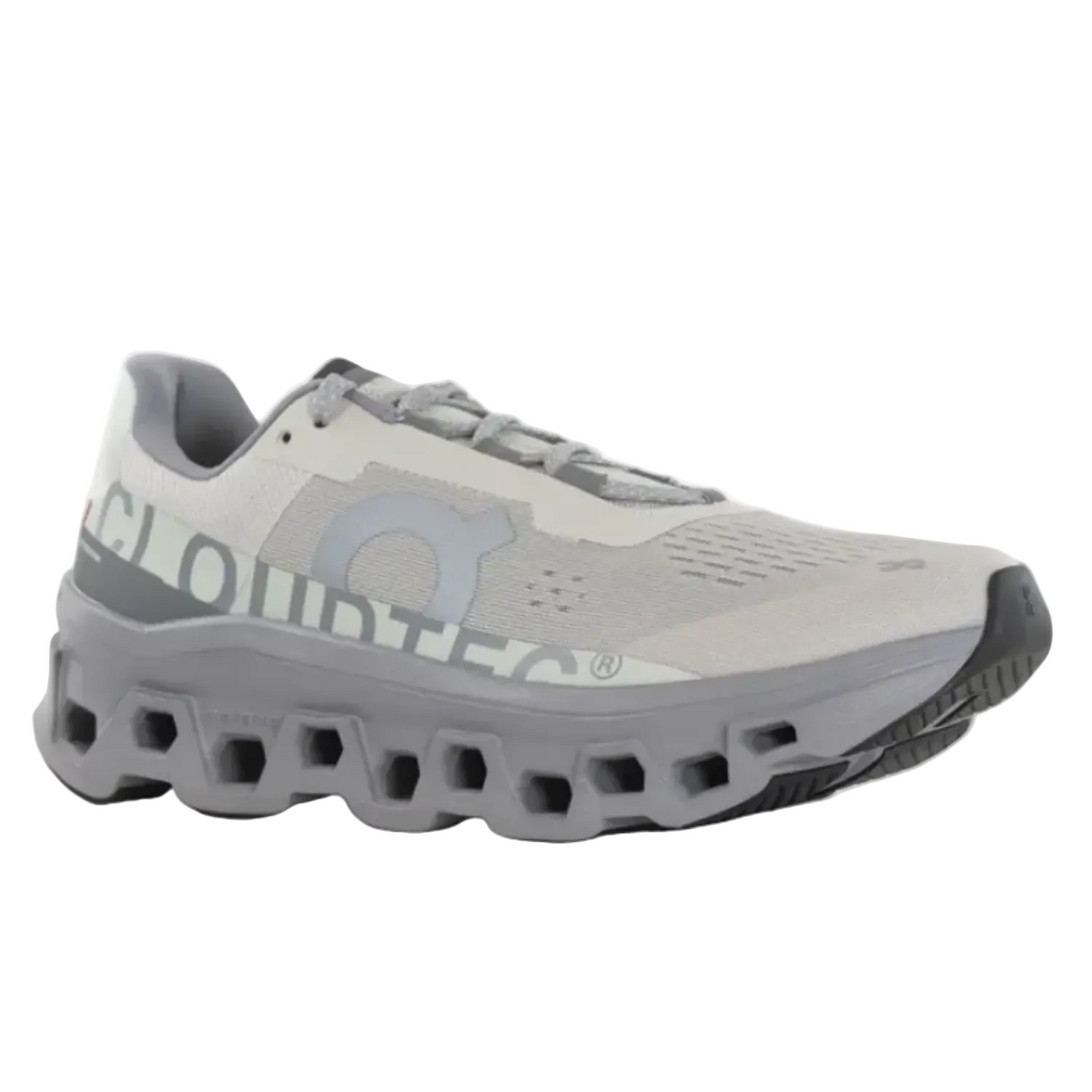 On Cloud Men's Cloudmonster  Running Shoes, Ice / Alloy