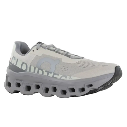 On Cloud Men's Cloudmonster  Running Shoes, Ice / Alloy