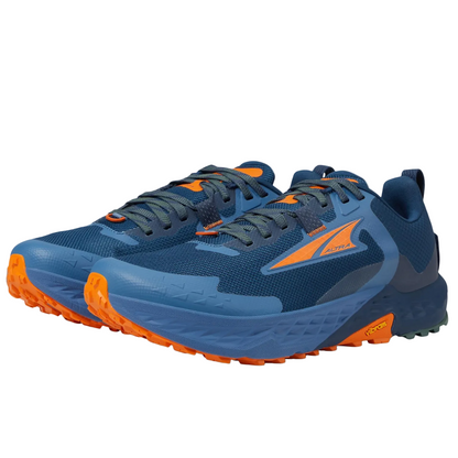 Altra Timp 5 Trail Running shoes For Men, Blue/Orange - Ndoros