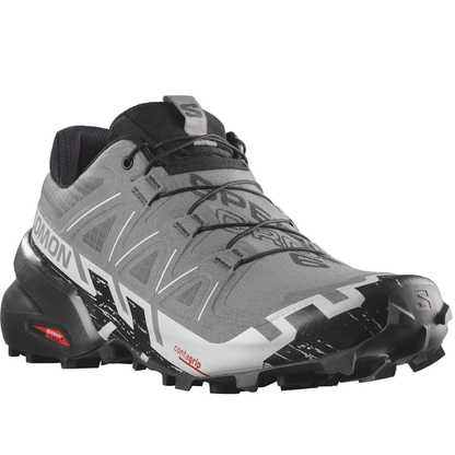 Salomon Mens Speedcross 6 Trail Running Shoes, Quiet Shade/Black/Pearl Blue