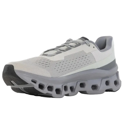 On Cloud Men's Cloudmonster  Running Shoes, Ice / Alloy