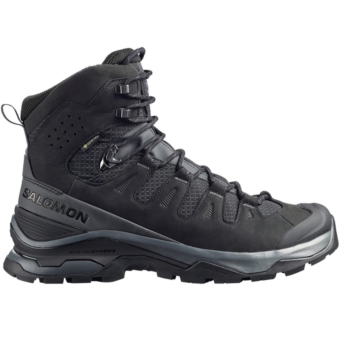 Salomon Men's Quest 5 GTX Hiking Shoe, Asphalt / Black / Asphalt