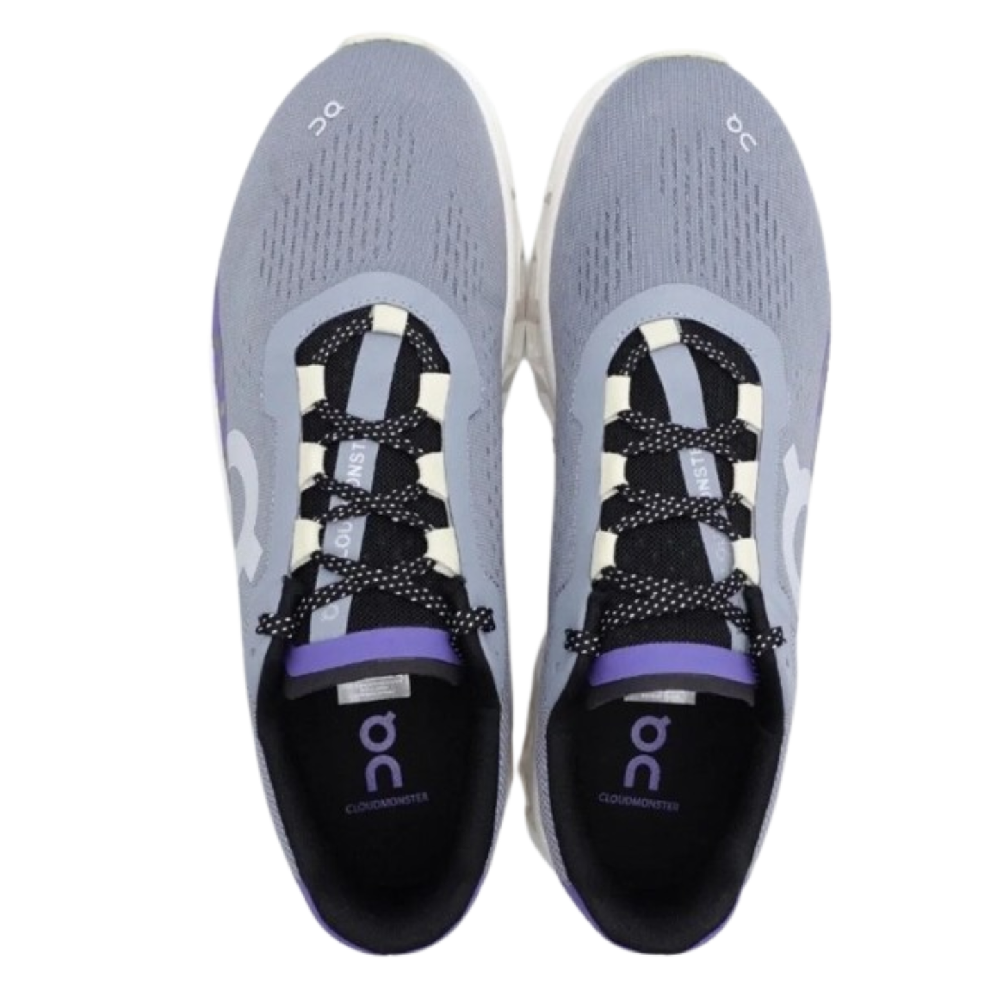 On Cloud Men's Cloudmonster  Running Shoes, Mist / Blueberry