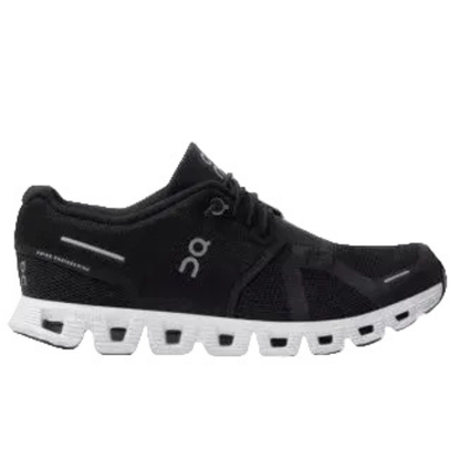 On Cloud Women's Cloud 5 Running Shoes, Black / White - Ndoros