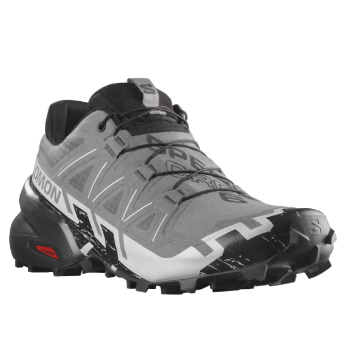 Salomon Mens Speedcross 6 Trail Running Shoes, Quiet Shade/Black/Pearl Blue - Ndoros