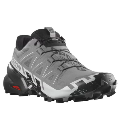 Salomon Mens Speedcross 6 Trail Running Shoes, Quiet Shade/Black/Pearl Blue - Ndoros