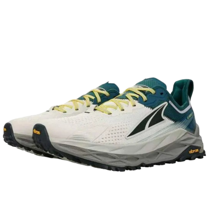 Altra Olympus 5 Trail Running Shoes Men, Gray/Teal - Ndoros