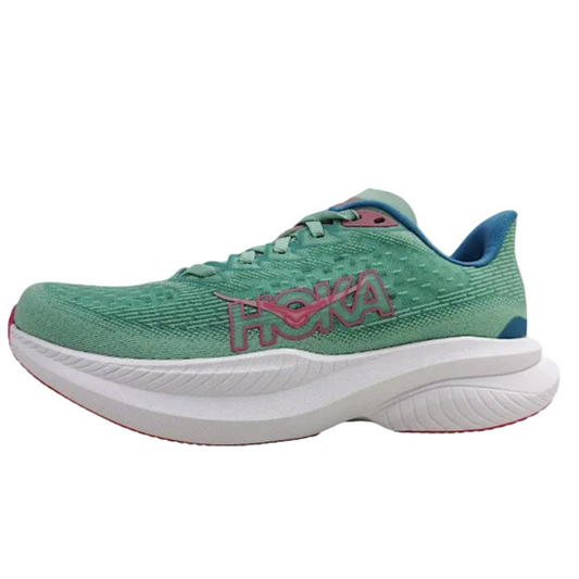 Hoka Women's Mach 6 Running Shoes, Jadeite/Alpine Blue - Ndoros