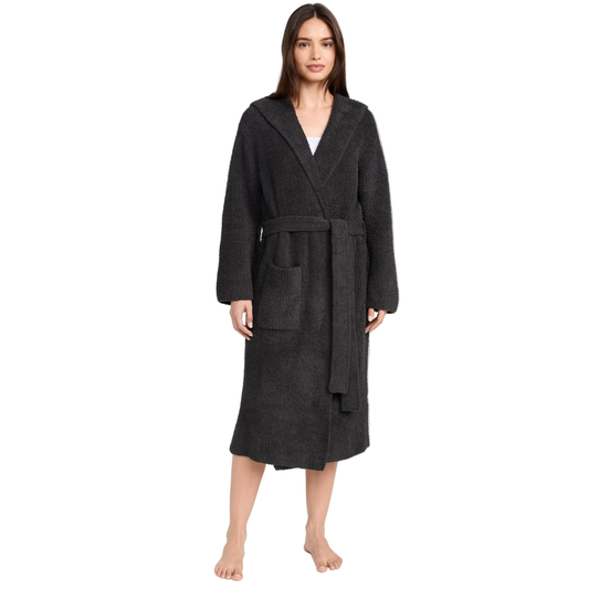 Barefoot Dreams CozyChic Ribbed Hooded Robe - Ndoros