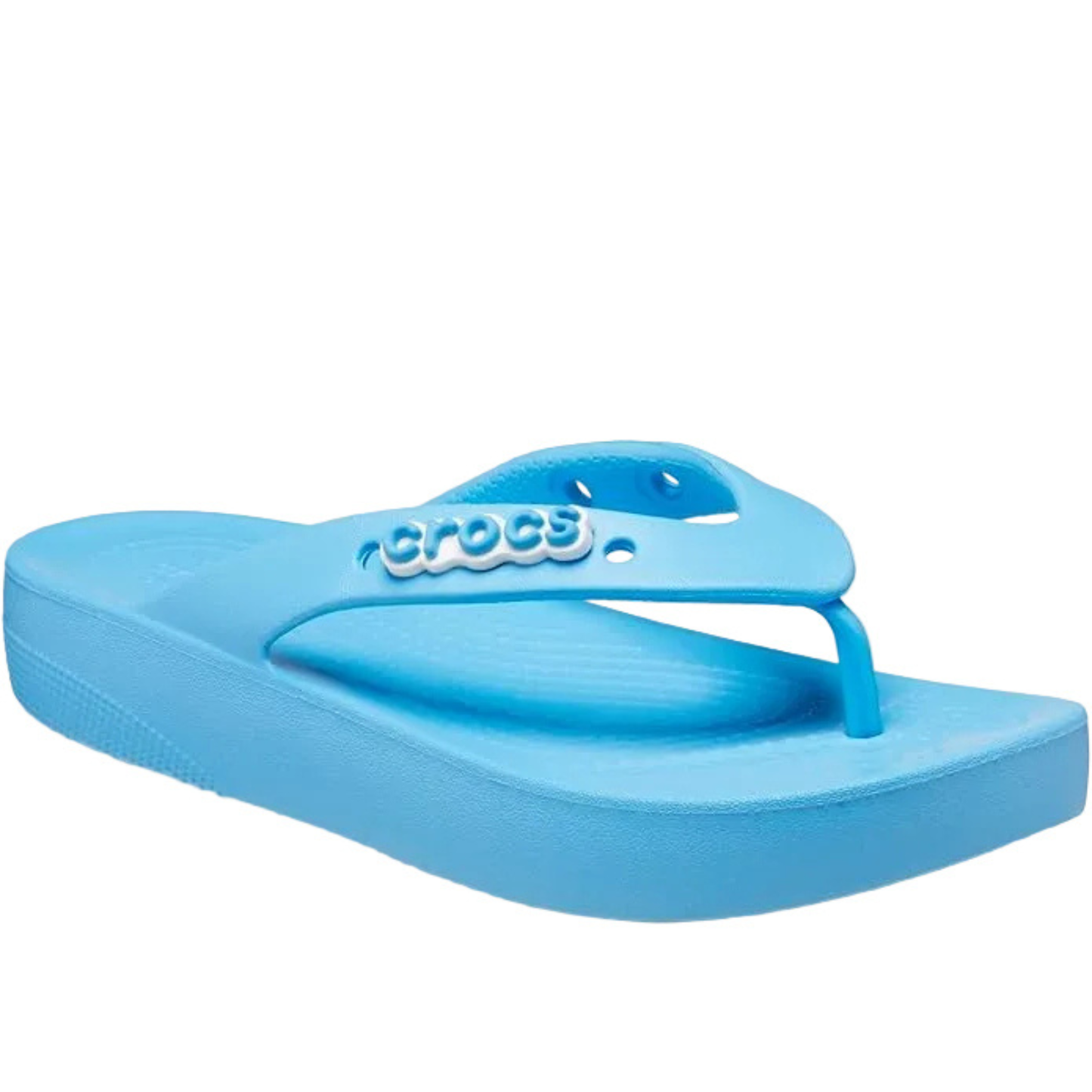 Crocs Women's Classic Platform Flip Flops – Lightweight Cushioned, Oxygen