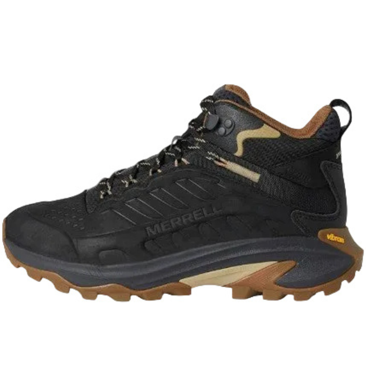 Merrell Men's Moab Speed 2 Leather Mid WP Hiking Boot, Black - Ndoros