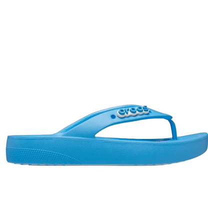 Crocs Women's Classic Platform Flip Flops – Lightweight Cushioned, Oxygen