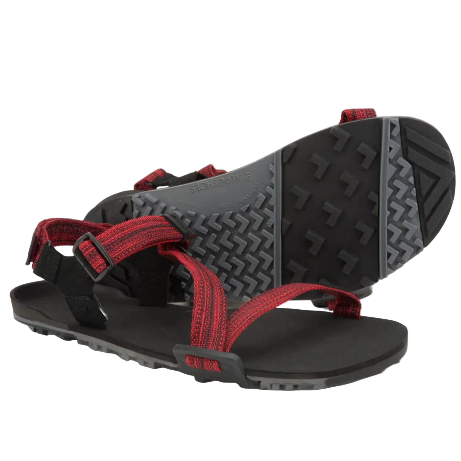 Xero Shoes Men's Z-Trek Barefoot Hiking Sandals, Red - Ndoros