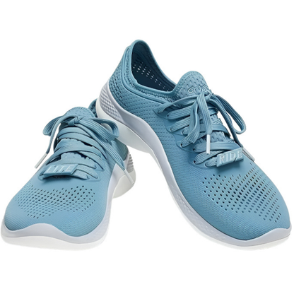 Crocs Men's LiteRide 360 Pacer Sneakers – Breathable Lightweight Comfort Shoes – Blue Steel/Microchip