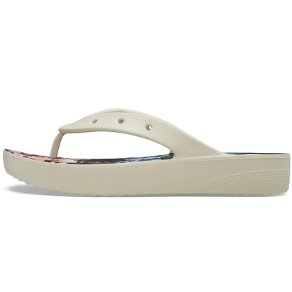Crocs Women's Classic Flip Flops Platform Sandals