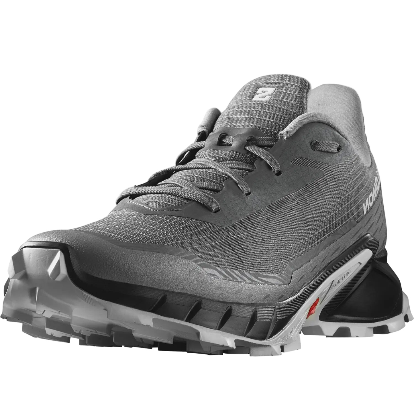 Salomon Men's Alphacross 5 Trail Running Shoes - Pewter/Black/Ghost Gray - Ndoros