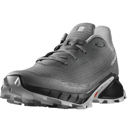 Salomon Men's Alphacross 5 Trail Running Shoes - Pewter/Black/Ghost Gray - Ndoros