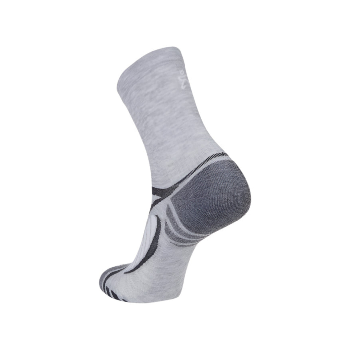 Balega Ultralight Crew Lightweight Performance  Athletic Running Socks Unisex, Grey/White