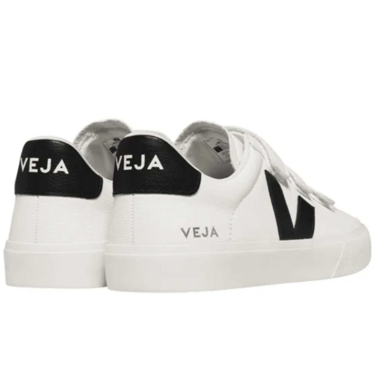 Veja Men's Recife Logo Sneaker, Extra White - Black