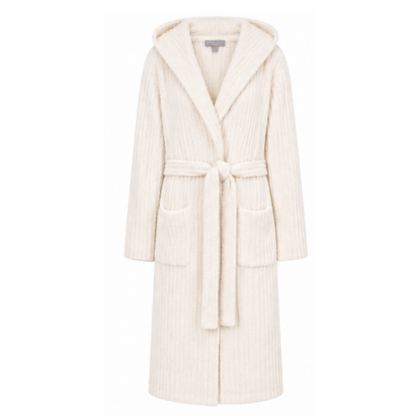Barefoot Dreams CozyChic Ribbed Hooded Robe - Ndoros