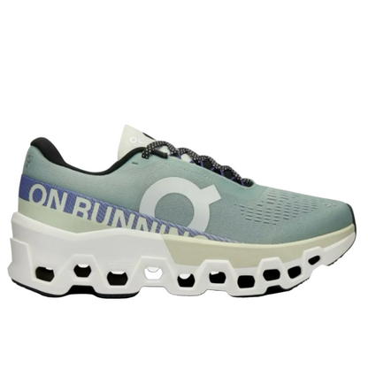 On Cloud Women's Cloudmonster 2 Running Shoes, Mineral/  Aloe
