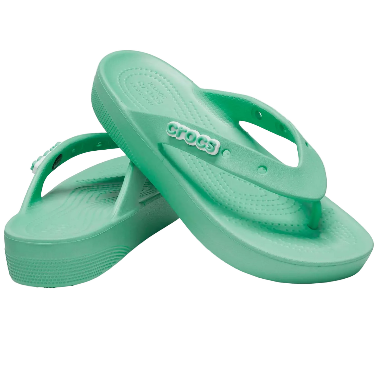 Crocs Women's Classic Flip Flops Platform Sandals