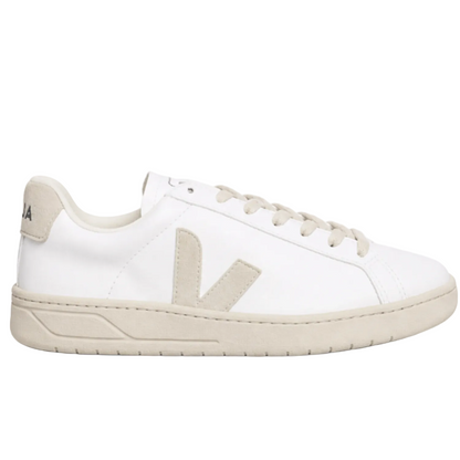 Veja Women's Urca Smooth faux leather Sneakers, White/Natural