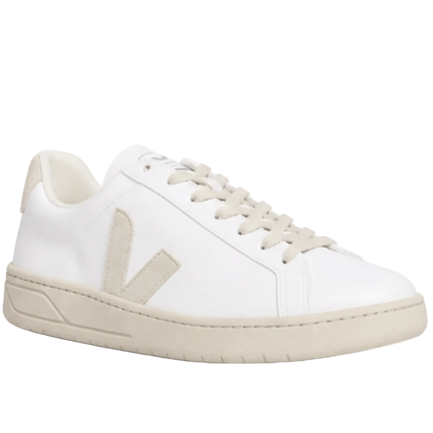 Veja Women's Urca Smooth faux leather Sneakers, White/Natural