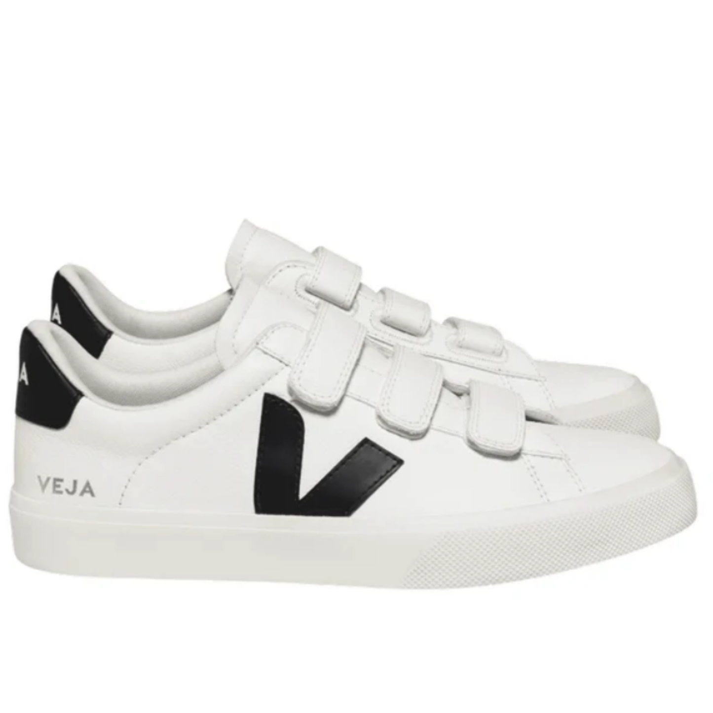 Veja Men's Recife Logo Sneaker, Extra White - Black