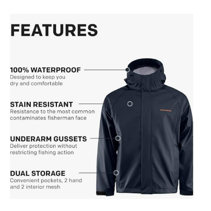 Grundens Men’s Neptune Jacket, Dark Navy