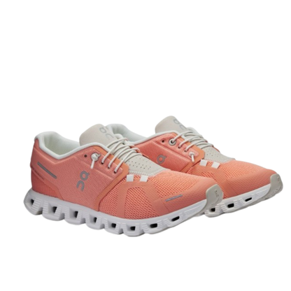 On Cloud Women's Cloud 5 Running Shoes, Flamingo / Pearl - Ndoros