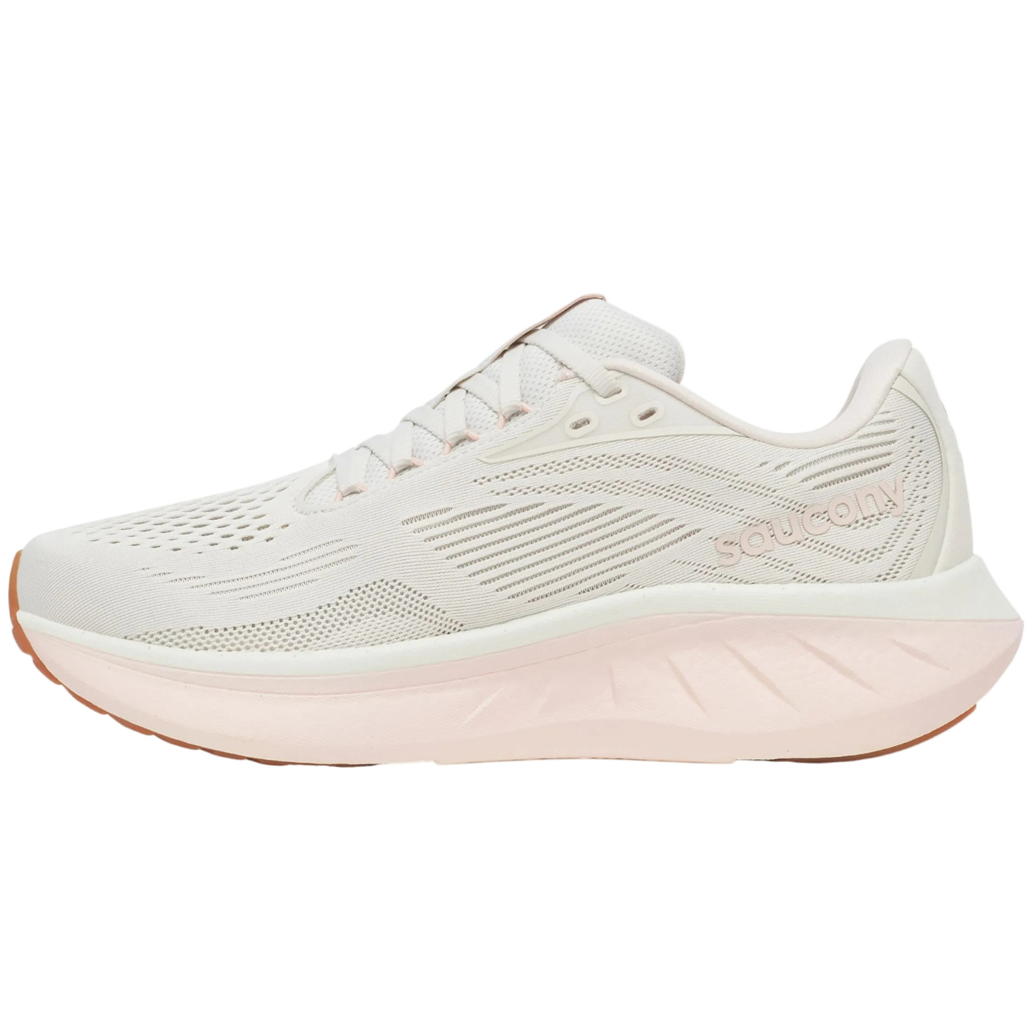 Saucony Women's Ride 18 Sneaker, Quartz/Peony - Ndoros