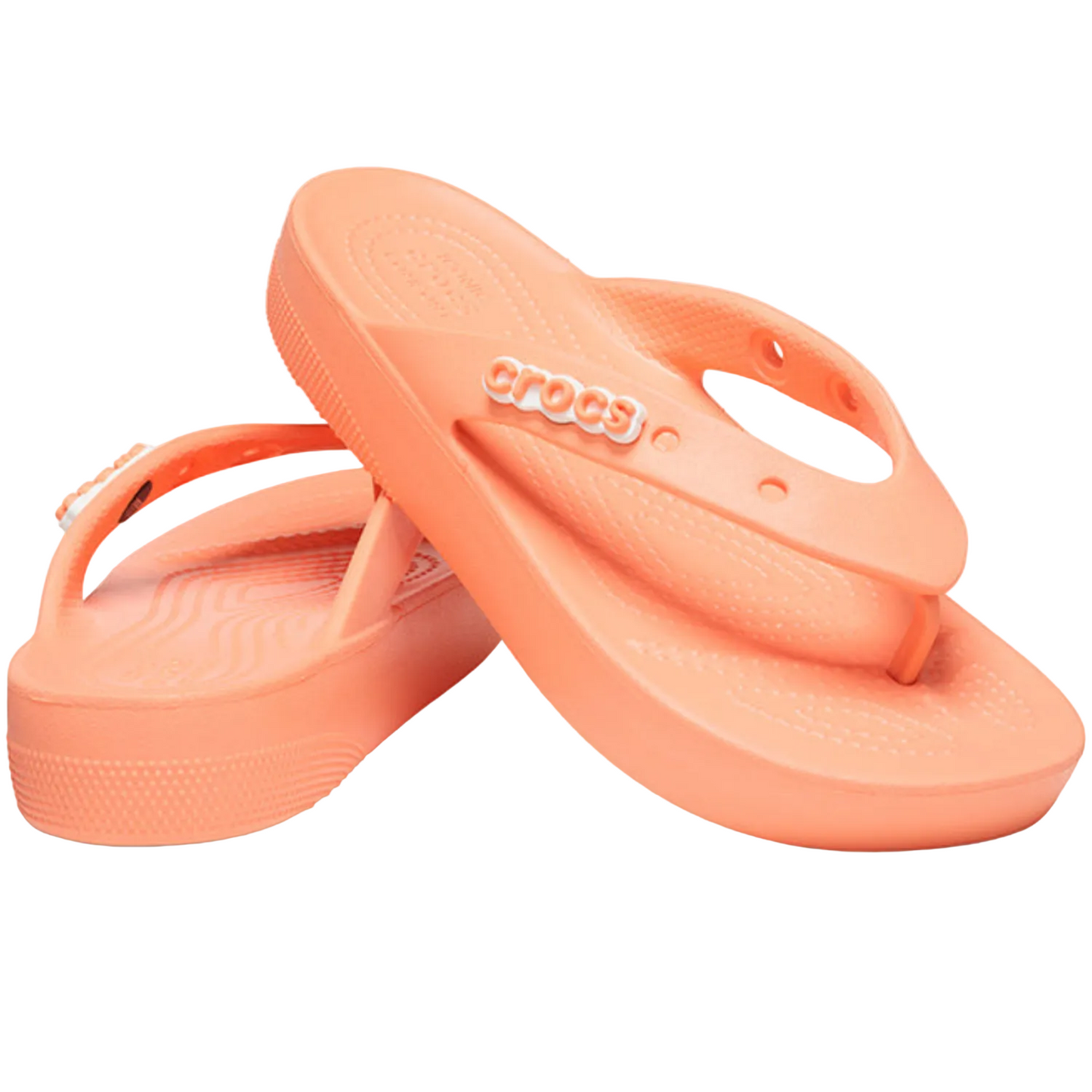 Crocs Women's Classic Flip Flops Platform Sandals