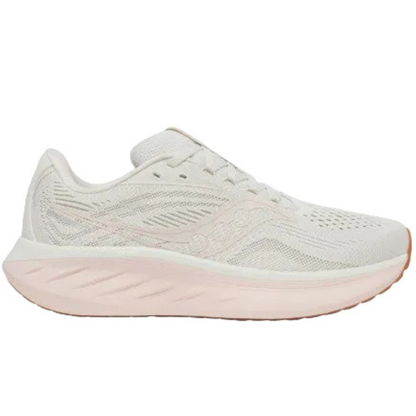 Saucony Women's Ride 18 Sneaker, Quartz/Peony - Ndoros