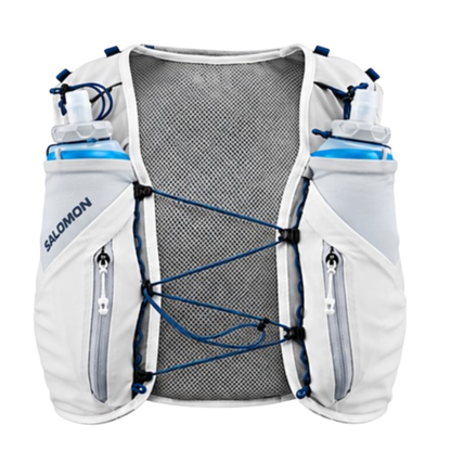 Salomon Unisex Advance Skin 12 | 12 Liter Hydration Trail Running Vest, Alloy/Gray Violet, Small