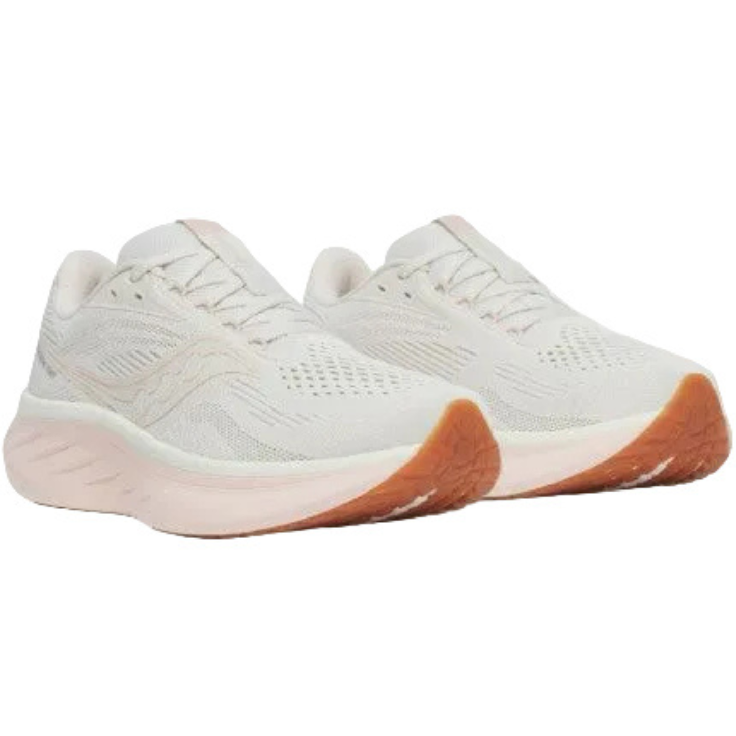 Saucony Women's Ride 18 Sneaker, Quartz/Peony - Ndoros