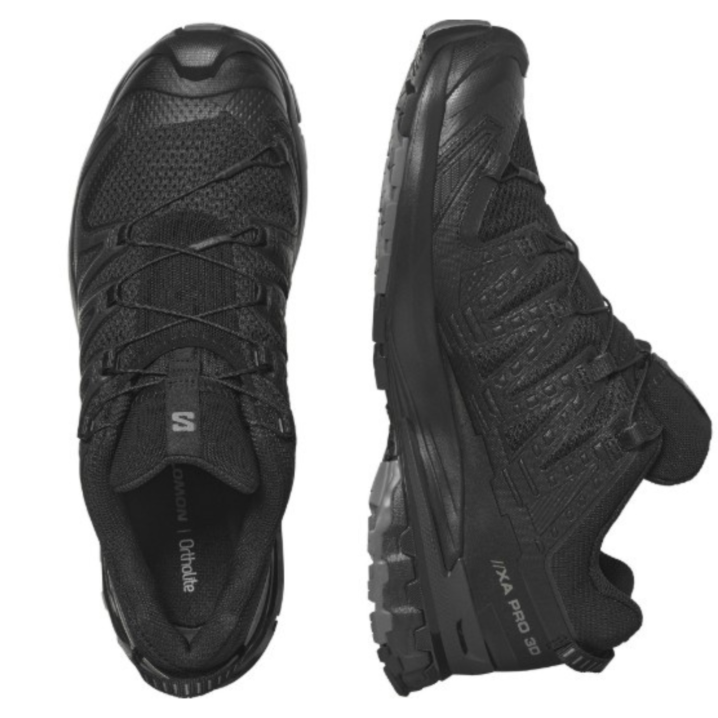 Salomon Men's XA Pro 3D V9 Sneaker, Black/Phantom/Pewter - Ndoros