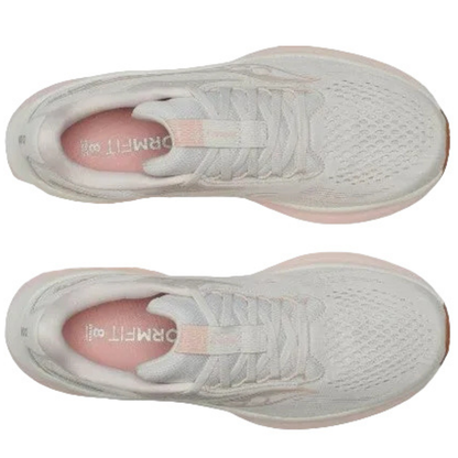 Saucony Women's Ride 18 Sneaker, Quartz/Peony - Ndoros