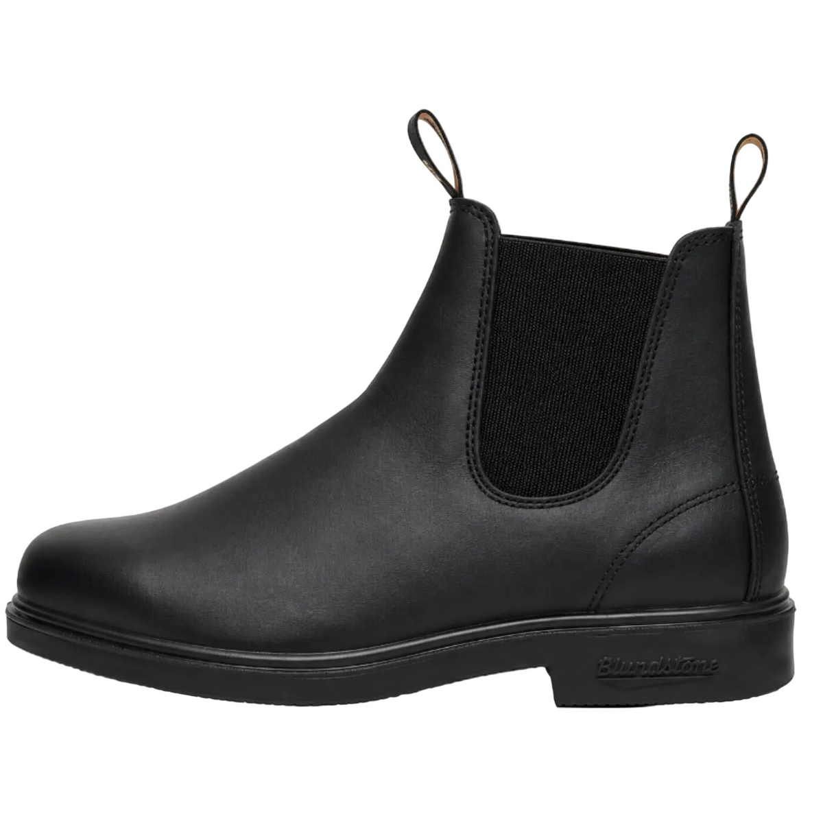 Blundstone Unisex Dress Series 063 Chelsea Boots, Wide Chisel Toe Boots with Cushioned Midsole and Premium Leather, Black - Ndoros