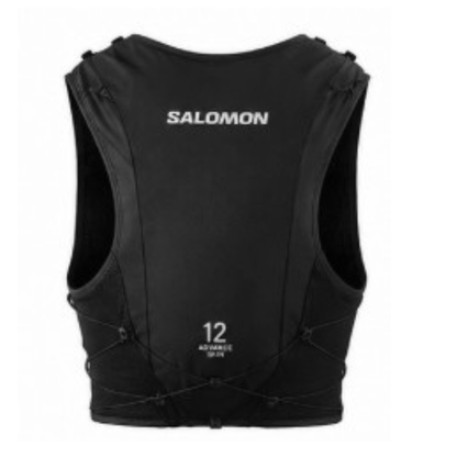 Salomon Unisex Advance Skin 12 | 12 Liter Hydration Trail Running Vest Black - Ndoros