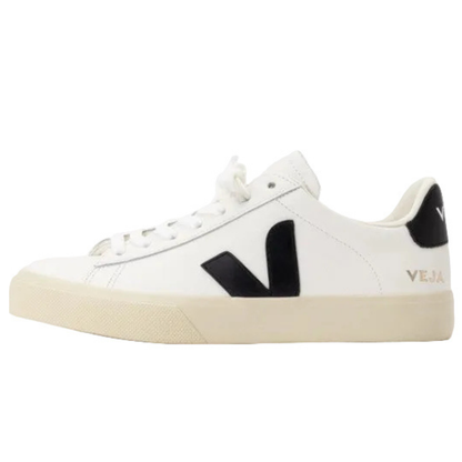 Veja Campo Leather Women Sneakers Shoes | White/Black - Ndoros